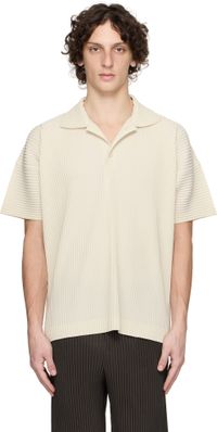 HOMME PLISSÉ ISSEY MIYAKE Off-White Monthly Color May Polo