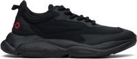 Hugo Black Faux-Leather Sneakers