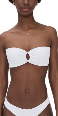 LSPACE Jasper Bikini Top White L