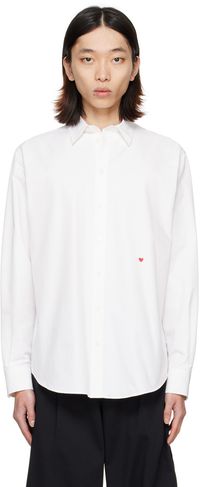 Moschino Chemise blanche à image brodée