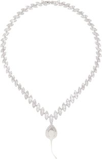 Ottolinger Silver & Beige Diamond Dip Necklace