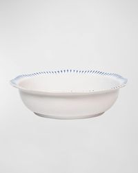 Sitio Stripe Delft Blue Serving Bowl, 12"