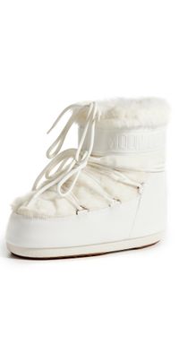 Moon Boot Icon Low Faux Fur Boots Optical White 39/41