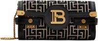 Balmain Black & Off-White B-Buzz 23 Bag