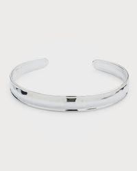 Thin Goddess Tapered Cuff in Sterling Silver