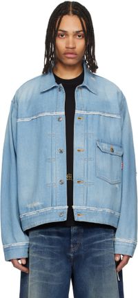 mastermind JAPAN Blue Inside-Out Denim Jacket