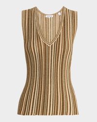 Sid Stripe Sleeveless Ribbed Top