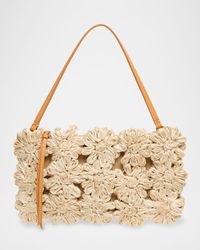 The Ravello Mini Floral Straw Shoulder Bag