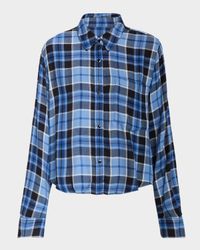 Malin Boxy Plaid Twill Shirt