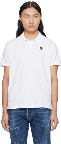 Dsquared2 Polo de tennis blanc