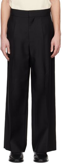 Fear of God Black Wide-Leg Trousers