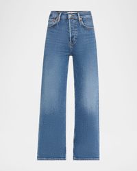 High Rise Wide-Leg Cropped Jeans