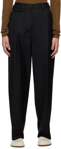 TOTEME Black Fluid Trousers