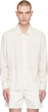 AMI Paris Chemise blanche à boutons-pression
