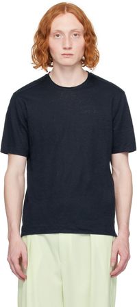 ZEGNA Navy Crewneck T-Shirt