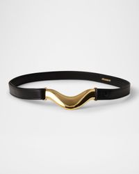 Brancusi Metal Leather Belt