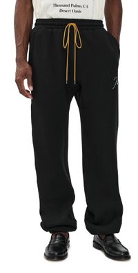 Rhude Baggy Snap Cargo Pants Black/ White M