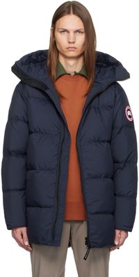 Canada Goose Blouson Lawrence bleu marine rembourré en duvet
