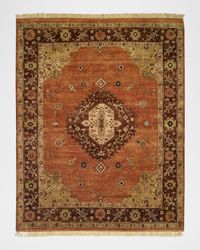 Medallion Hand-Knotted Rug 4' x 6'