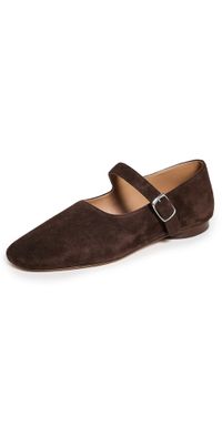 Mansur Gavriel Glove Mary Jane Flats Espresso 37.5
