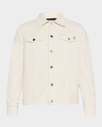Men's Cotton Corduroy Trucker Jacket