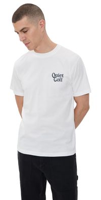 Quiet Golf Heritage Stack T-Shirt White L