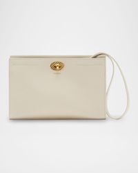 Cotswolds Grainy Leather Pouch Bag