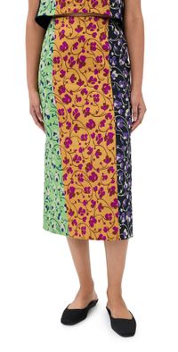 La DoubleJ Pencil Skirt Honeysuckle Tricolor Jacquard S