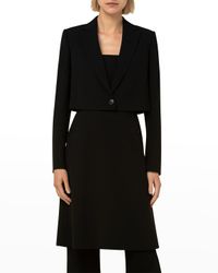 Cropped Double-Face Wool Jacket