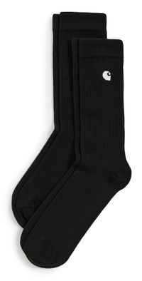 Carhartt WIP Madison Two-Pack Socks Black/White One Size