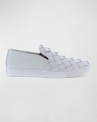 Men's Erosion Woven Leather Low-Top Sneakers