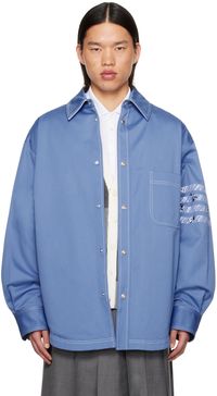 Thom Browne Chemise bleue à quatre rayures
