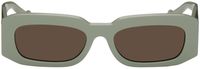 Gucci Green Rectangular Sunglasses