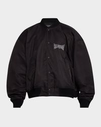 Men's Embroidered Varsity Jacket