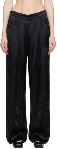 Alexander Wang Black Seamed Trousers