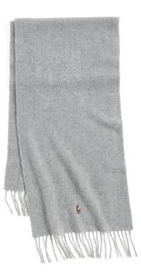 Polo Ralph Lauren Signature Italian Virgin Wool Scarf Andover Heather One Size