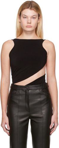 Olēnich Black Twisted Bodysuit