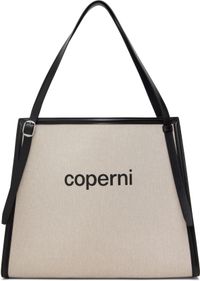 Coperni Beige Branded Canvas Belt Tote
