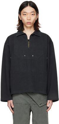 Dion Lee Black Rivet Shirt