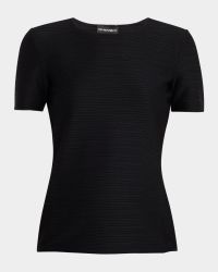 Crewneck Textured Jersey Tee