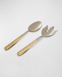 Braid 2-Piece 24K Gold-Plated Serving Set