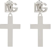 Dolce&Gabbana Silver Cross Earrings