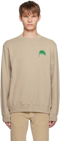 UNDERCOVER Beige Flocked Sweatshirt