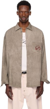 Enfants Riches Déprimés Taupe Artist Buttondown Shirt