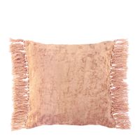 Blanc D'ivoire - Housse de coussin en velours irisé - Taille 50x50 - Rose
