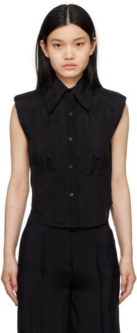 Elleme Black Bustier Shirt