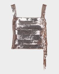 Sequin Fringe Top