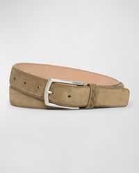 Men's Triple Stitch Leather Belt