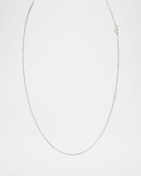 18k White Gold 2.0mm Belcher Chain Necklace