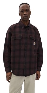 Carhartt WIP Long Sleeve Edmands Shirt Edmands Check/Natural/Palis XS